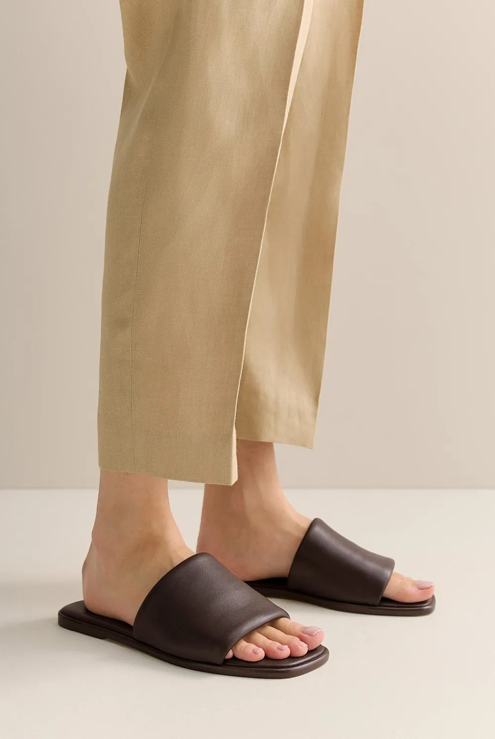 Sandals & Slides>Trenery Alice Slide Chocolate