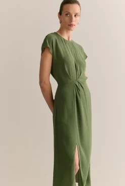 Dresses|Occasion Dresses & Outfits>Trenery Asymmetric Hem Dress Ivy