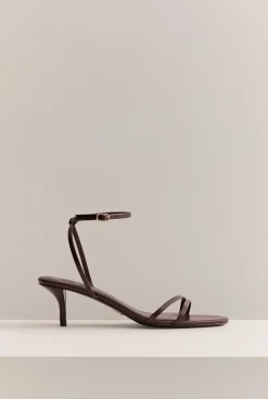 Heels & Wedges|Occasion Dresses & Outfits>Trenery Aubrey Kitten Heel Chocolate