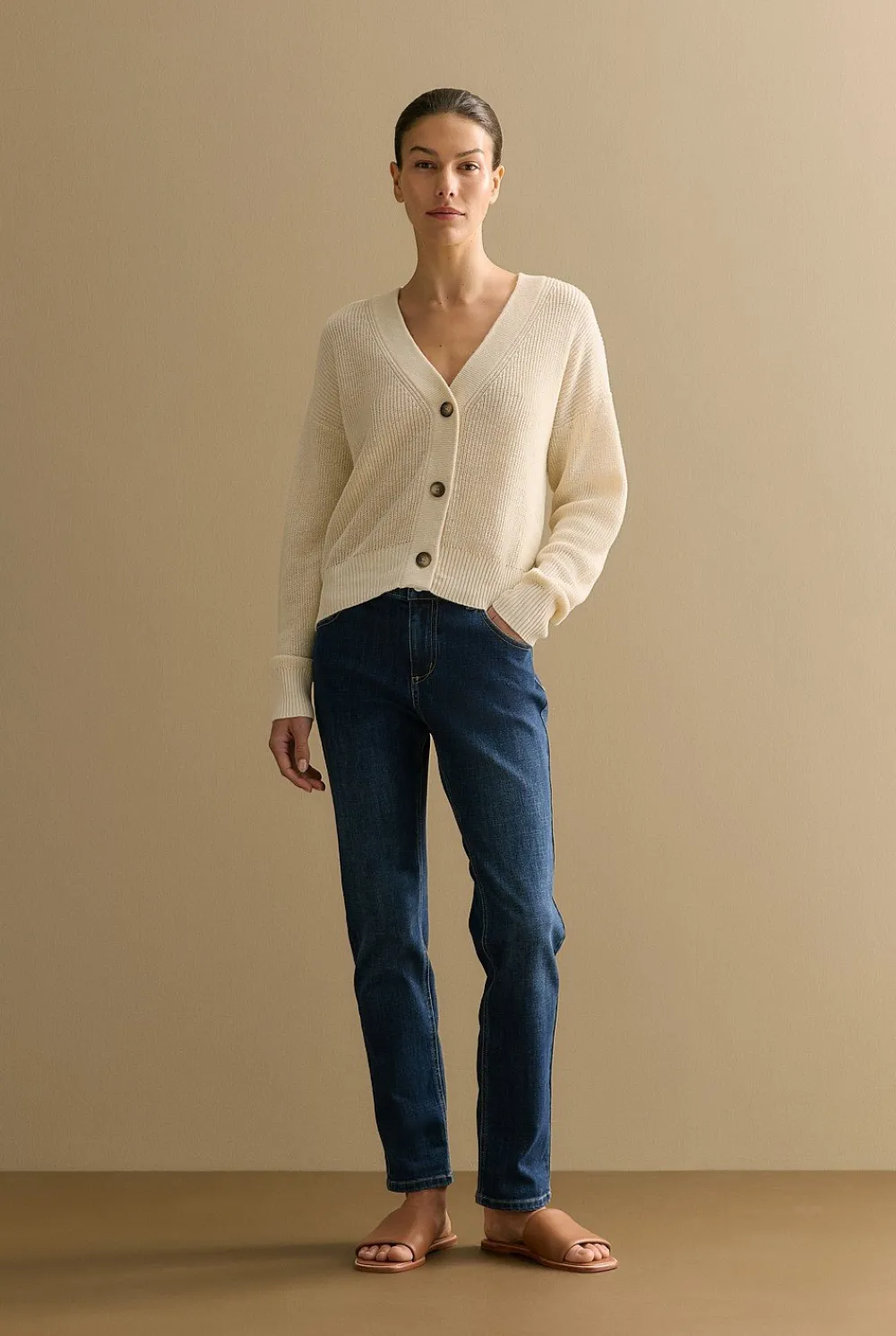 Pants|Denim & Jeans>Trenery Australian Cotton Blend Boyfriend Jean WashedIndigo