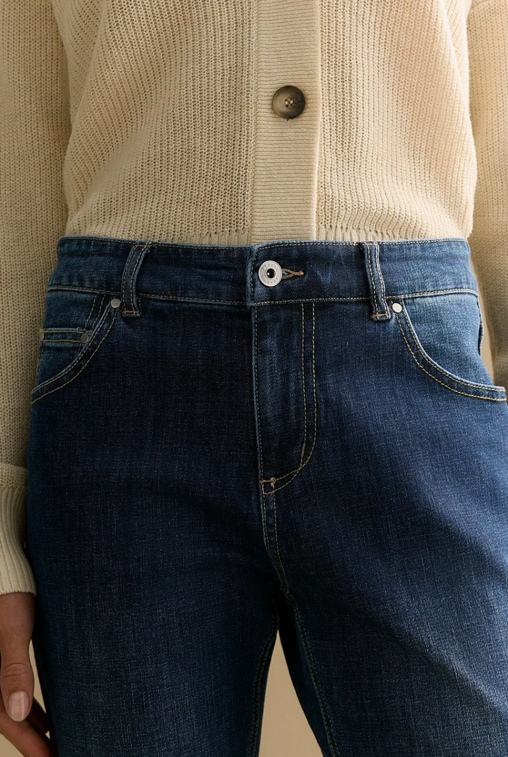 Pants|Denim & Jeans>Trenery Australian Cotton Blend Boyfriend Jean WashedIndigo