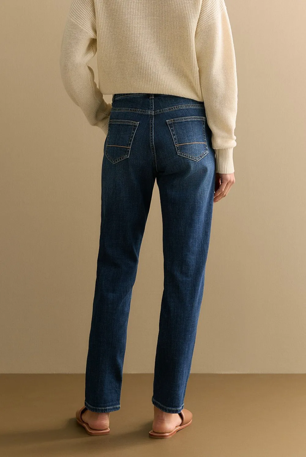 Pants|Denim & Jeans>Trenery Australian Cotton Blend Boyfriend Jean WashedIndigo
