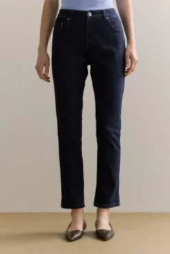Pants|Denim & Jeans>Trenery Australian Cotton Blend Boyfriend Jean DarkIndigo