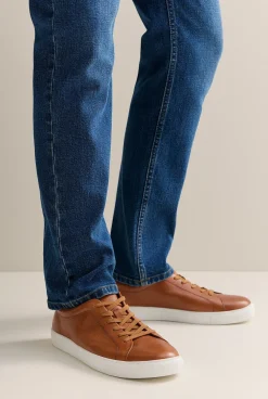 Shoes>Trenery Brett Leather Sneaker Chestnut