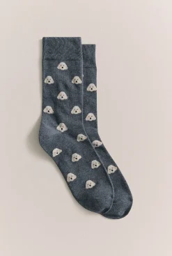 Socks>Trenery Cavoodle Crew Sock NavyMarle