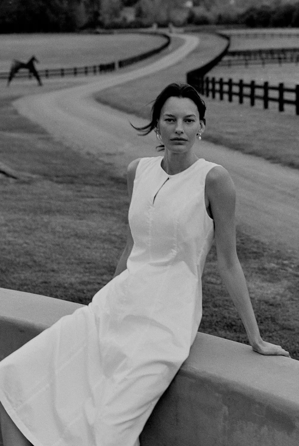 Dresses|Occasion Dresses & Outfits>Trenery Cotton Sateen Keyhole Sleeveless Dress White