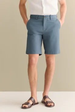 Shorts|Chino Shorts>Trenery Cotton Twill Chino Short PetrolBlue