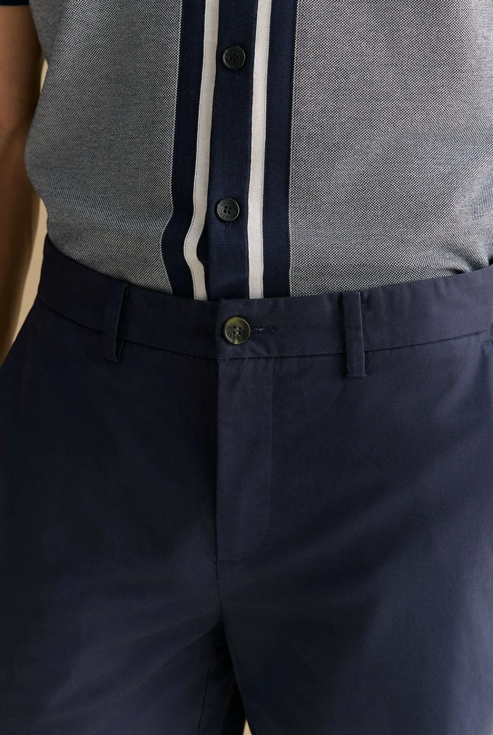 Shorts|Chino Shorts>Trenery Cotton Twill Chino Short Navy