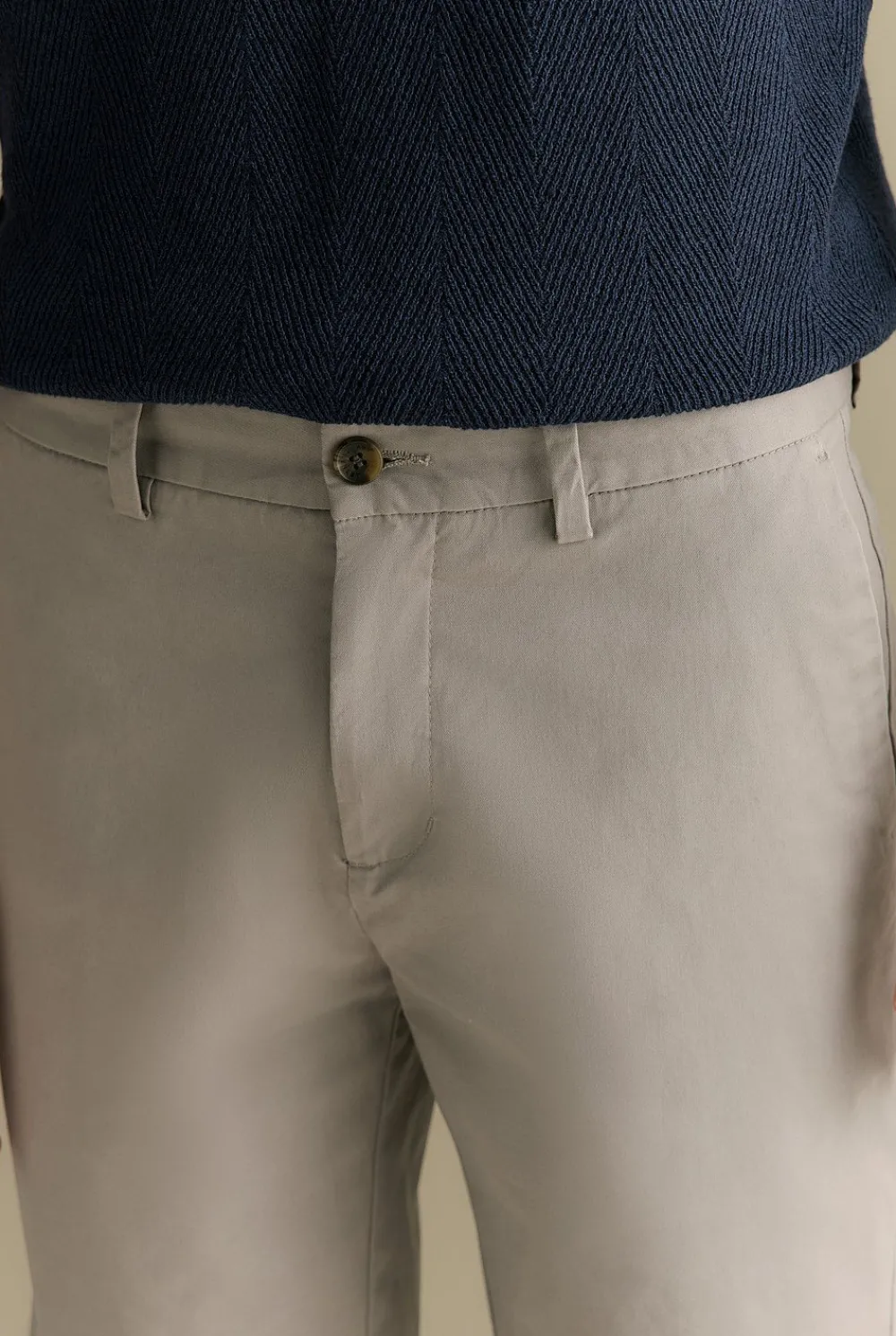 Shorts|Chino Shorts>Trenery Cotton Twill Chino Short Cement