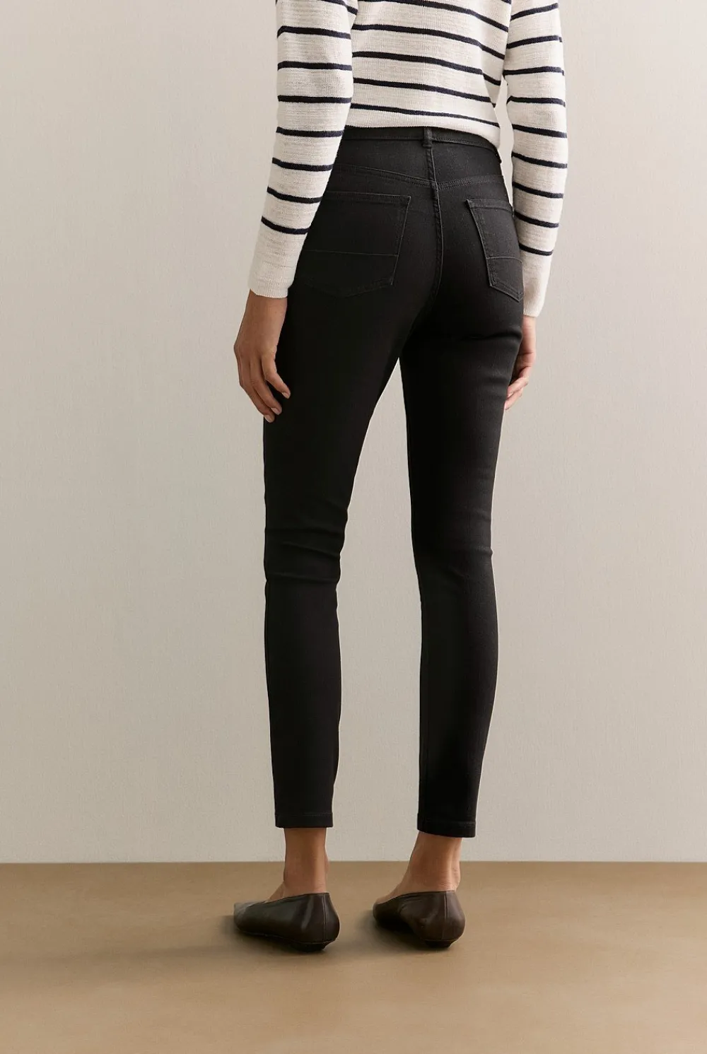 Denim & Jeans>Trenery Cropped Slim Jean Black