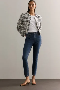 Denim & Jeans>Trenery Cropped Slim Jean WashedIndigo