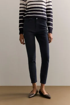 Denim & Jeans>Trenery Cropped Slim Jean BlueBlack