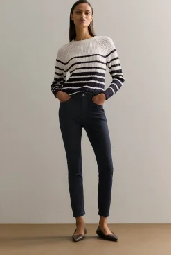 Denim & Jeans>Trenery Cropped Slim Jean BlueBlack