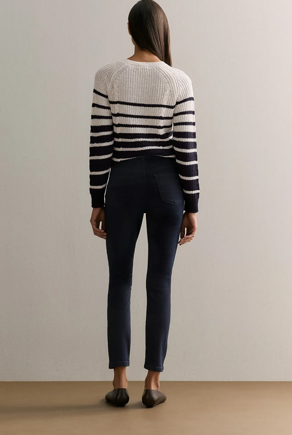 Denim & Jeans>Trenery Cropped Slim Jean BlueBlack