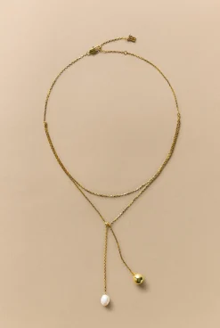 Jewellery|Occasion Dresses & Outfits>Trenery Eloise Lariat Necklace Gold
