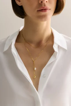 Jewellery|Occasion Dresses & Outfits>Trenery Eloise Lariat Necklace Gold