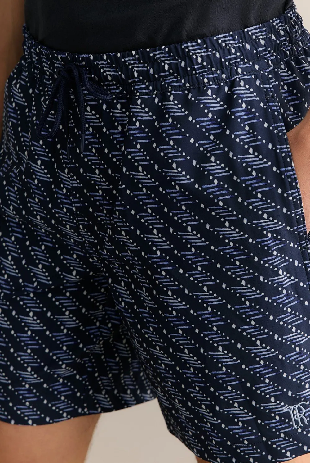 Shorts>Trenery Etched Geo Swim Short Navy
