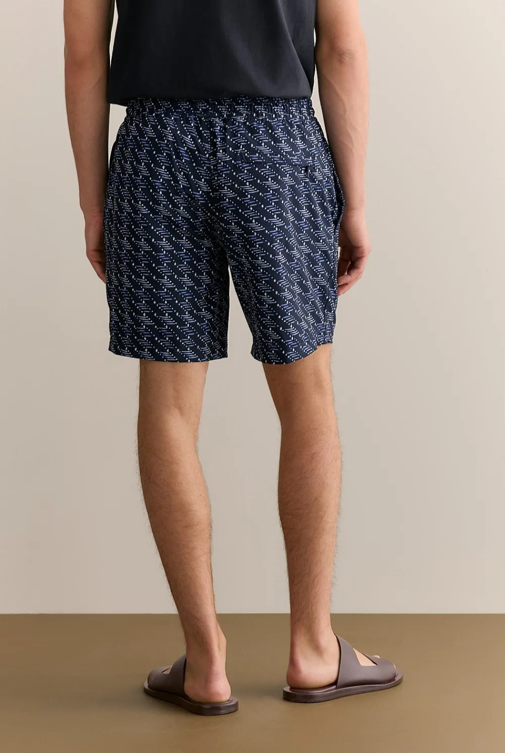 Shorts>Trenery Etched Geo Swim Short Navy