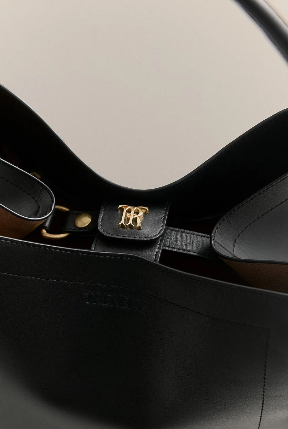 Handbags>Trenery Frankie Leather Tote Black