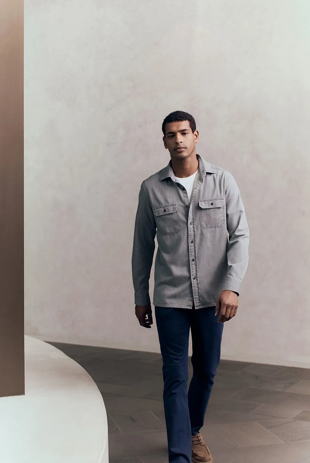 Pants>Trenery Garment Dyed Cotton Five Pocket Pant Navy