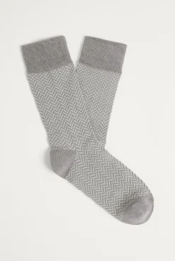 Socks>Trenery Herringbone Sock DoveGrey