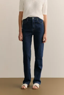 Pants>Trenery High Rise Straight Leg Jean WashedIndigo