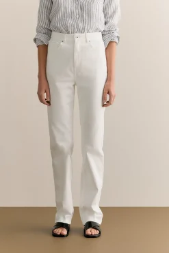 Pants|Denim & Jeans>Trenery High Rise Straight Leg Jean White