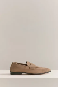 Shoes>Trenery Hudson Suede Loafer Sand