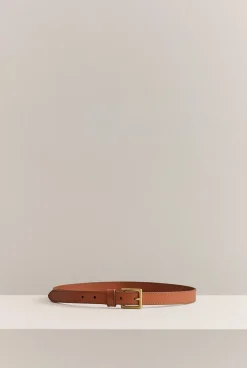 Belts>Trenery Leather Slim Belt Tan