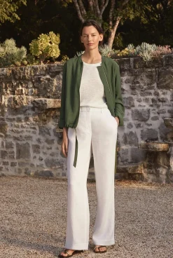 Pants|Occasion Dresses & Outfits>Trenery Linen Wide Leg Pant White