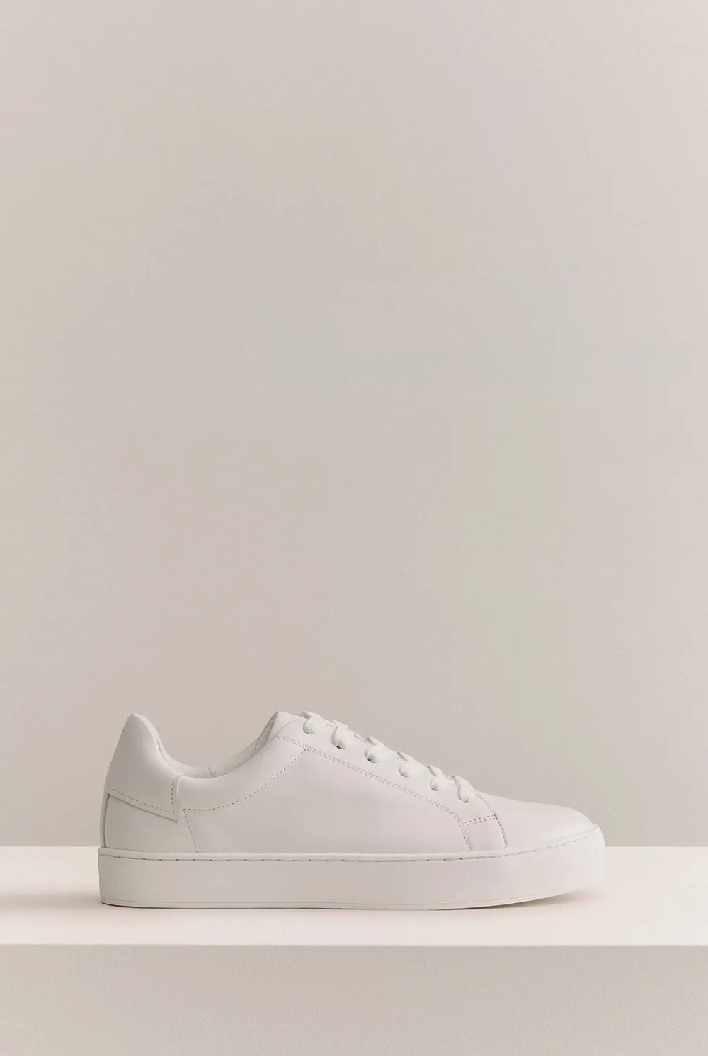 Sneakers>Trenery Lyons Leather Sneaker White