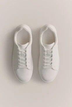 Sneakers>Trenery Lyons Leather Sneaker White