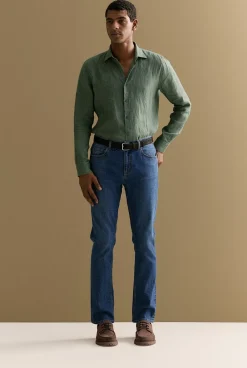 Denim & Jeans|Pants>Trenery Modern Slim Mid Wash Jean IndigoBlue