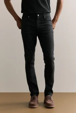Denim & Jeans|Pants>Trenery Organically Grown Cotton Modern Slim Wash Jean Black