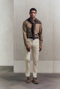 Pants>Trenery Pleat Front Chino Pant Chalk