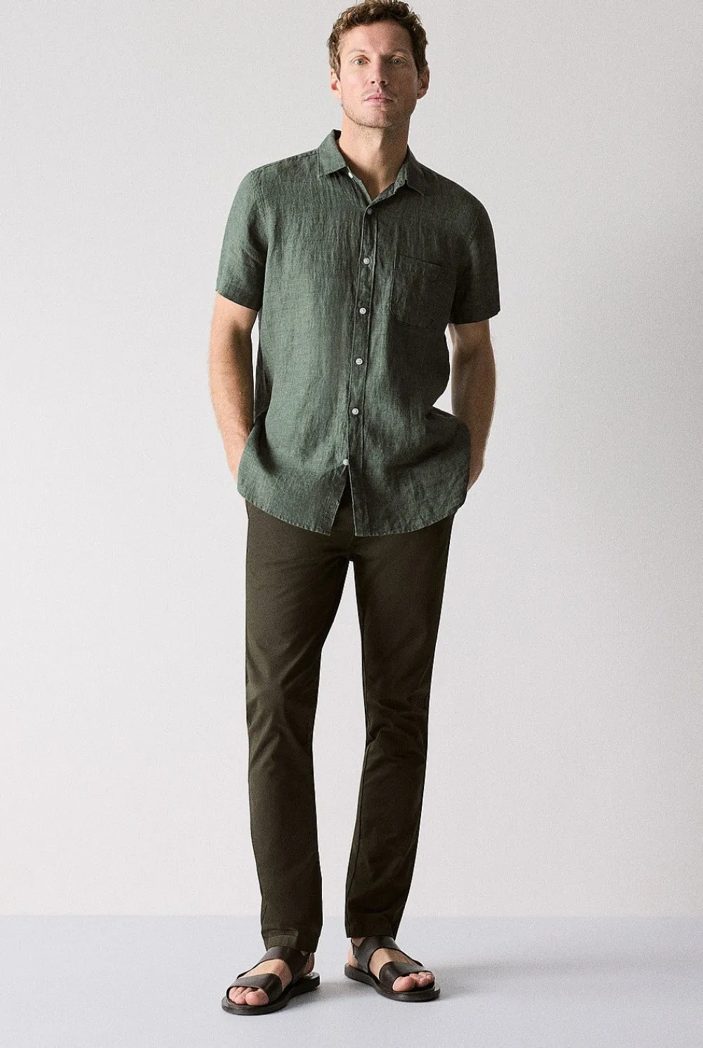 Pants|Chino Pants>Trenery Regular Chino Pant Kelp