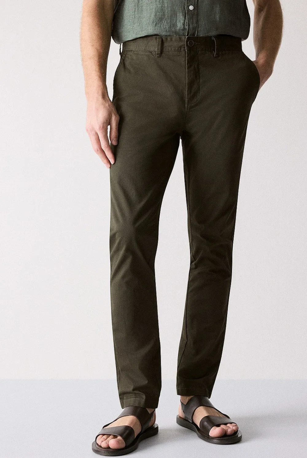 Pants|Chino Pants>Trenery Regular Chino Pant Kelp