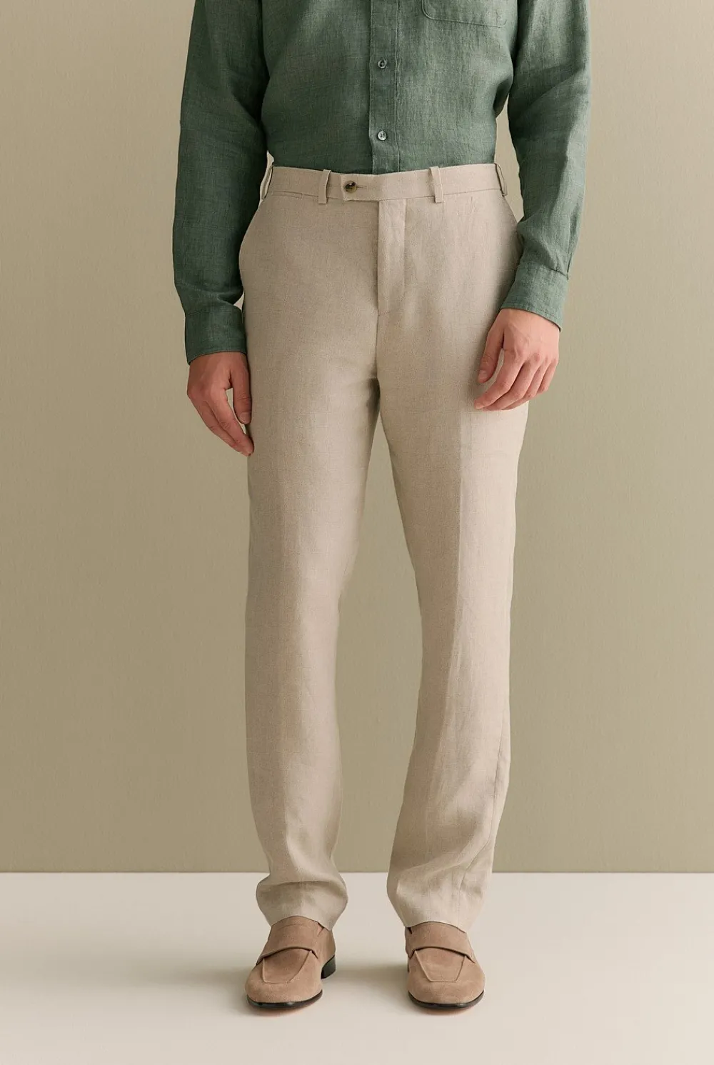 Pants|Suits & Tailoring>Trenery Regular Fit Belgian Linen Pant Flax