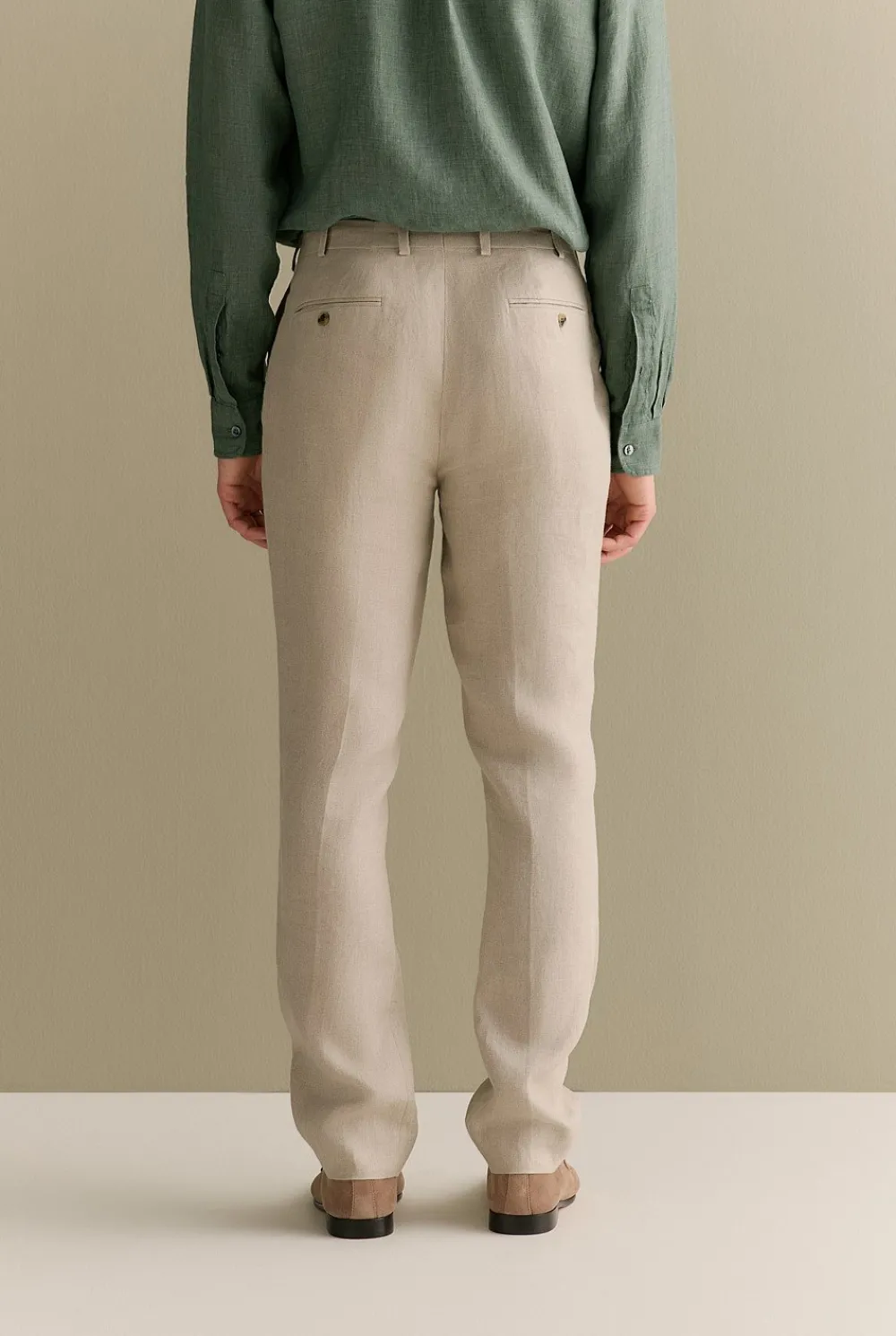 Pants|Suits & Tailoring>Trenery Regular Fit Belgian Linen Pant Flax