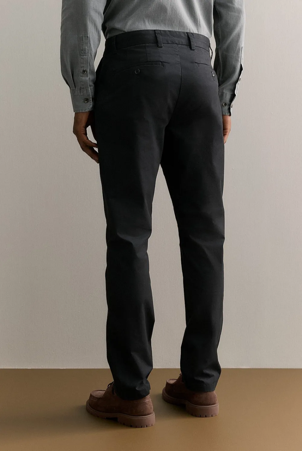 Pants|Chino Pants>Trenery Regular Fit Modern Chino Pant Black