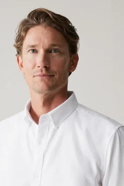 Shirts|Oxford Shirts>Trenery Regular Fit Organically Grown Cotton Oxford Shirt White