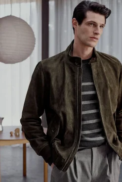Outerwear>Trenery Regular Fit Suede Jacket Espresso