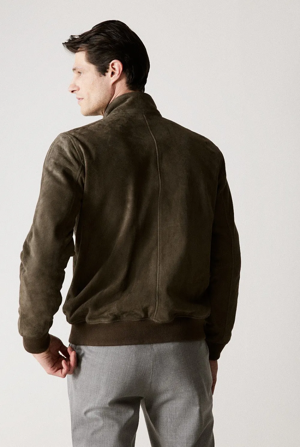 Outerwear>Trenery Regular Fit Suede Jacket Espresso