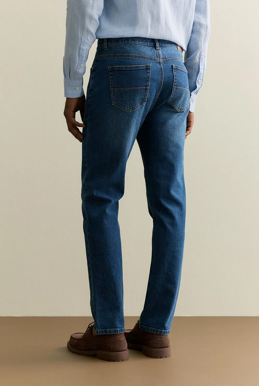 Denim & Jeans|Pants>Trenery Relaxed Fit Mid Wash Jean IndigoBlue