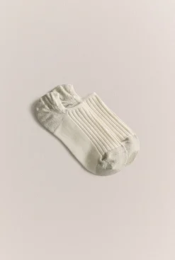 Socks & Tights>Trenery Ribbed Low Cut Sock Marshmallow
