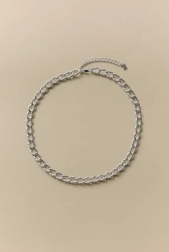 Jewellery>Trenery Signature Link Necklace Silver