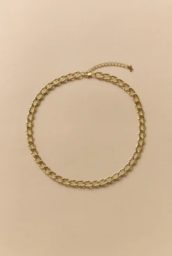 Jewellery|Occasion Dresses & Outfits>Trenery Signature Link Necklace Gold