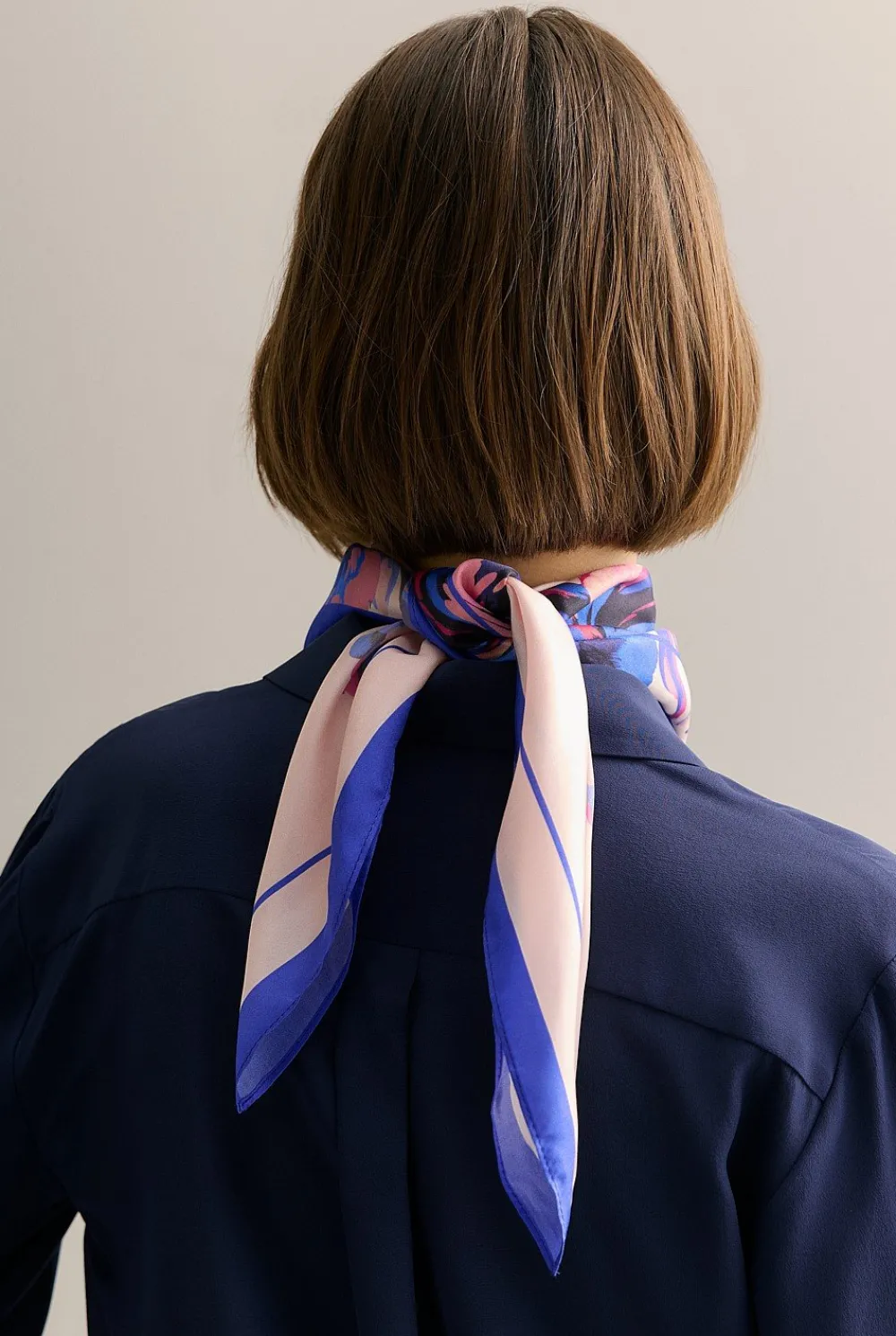 Hats, Scarves & Gloves>Trenery Silk Floral Neckerchief PinkSalt