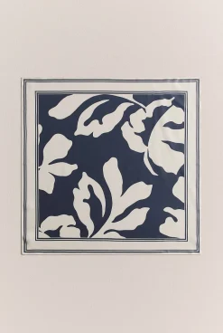 Hats, Scarves & Gloves>Trenery Silk Twill Palm Neckerchief Navy