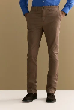 Pants|Chino Pants>Trenery Slim Fit Modern Chino Pant KhakiBrown